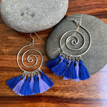 Beach Vibe Spiral Earrings